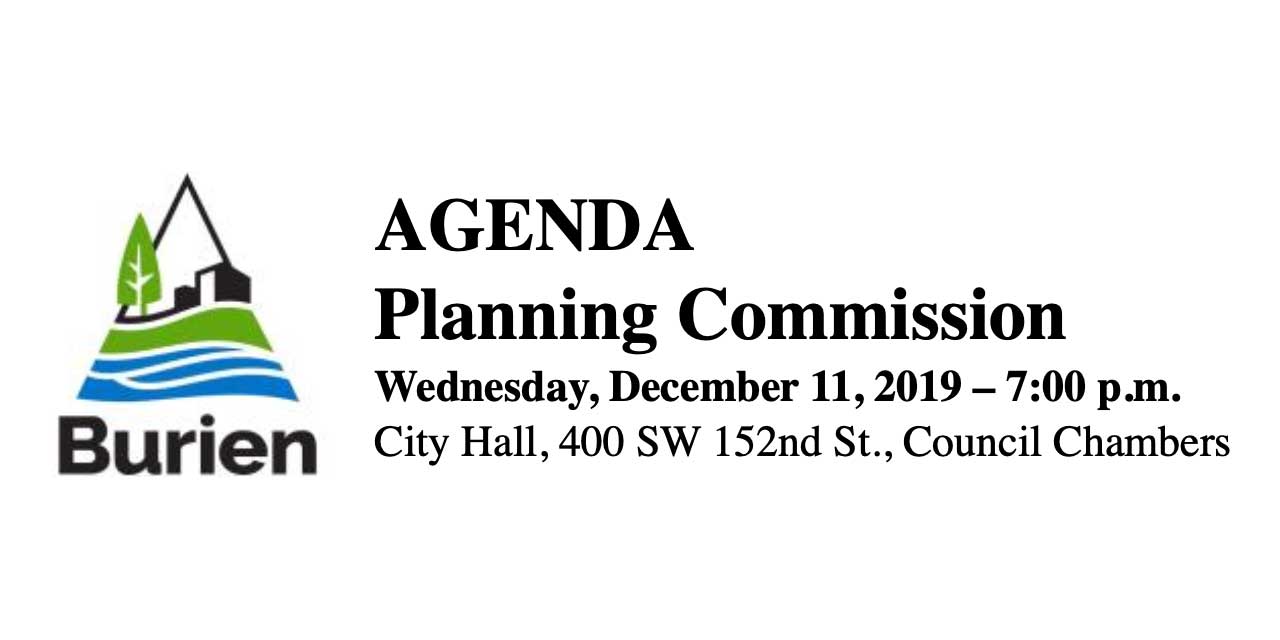Burien Planning Commission Agenda 12/11/19