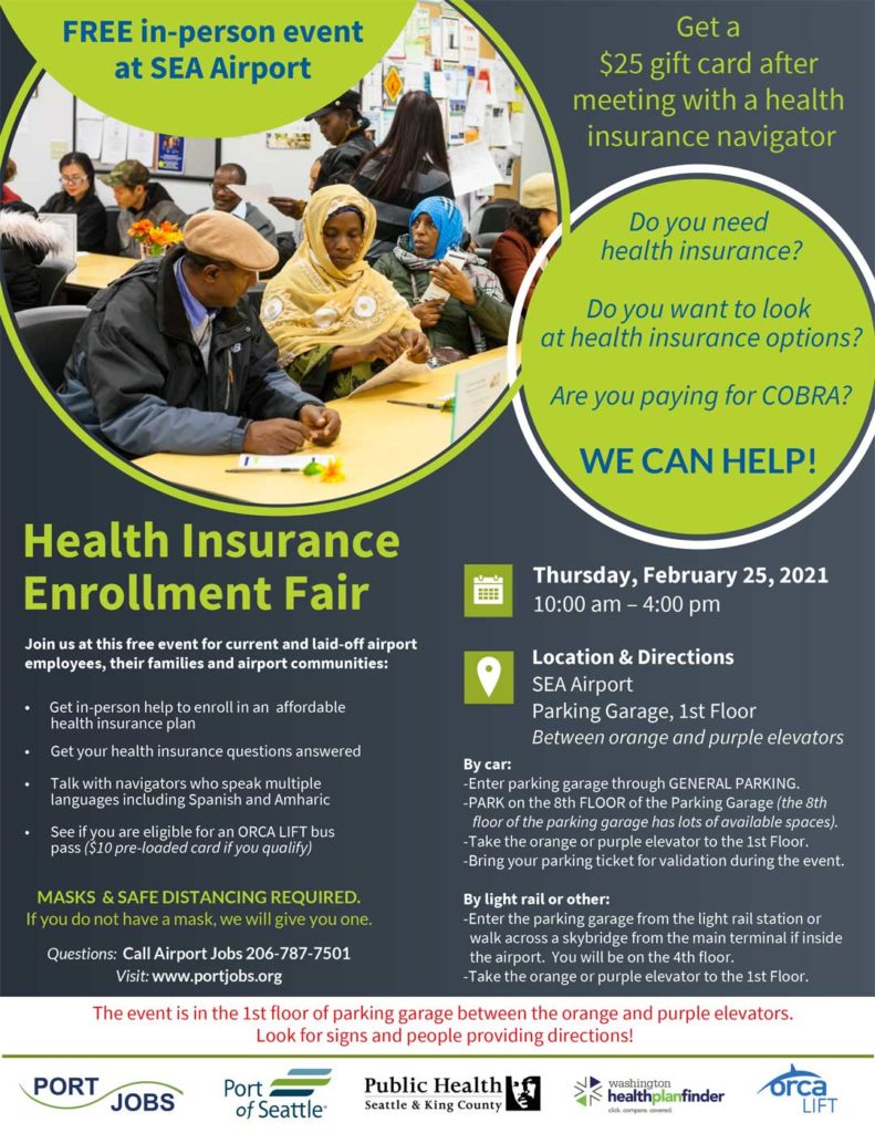 REMINDER: the FREE in-person health insurance registration fair is this Thursday 1