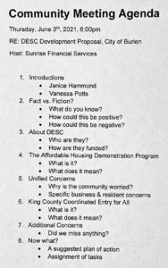 VIDEO: Sunrise Financial Services hosts DESC facility community meeting on Thursday 2