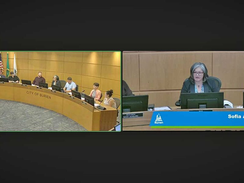 Homeless encampment update, lease of city property to Burien CARES and more discussed at Monday night’s Burien City Council