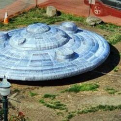 Mysterious UFO/UAP lands in former homeless encampment site in Burien