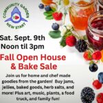 Shark Garden Fall Open House & Bake Sale will be Saturday, Sept. 9