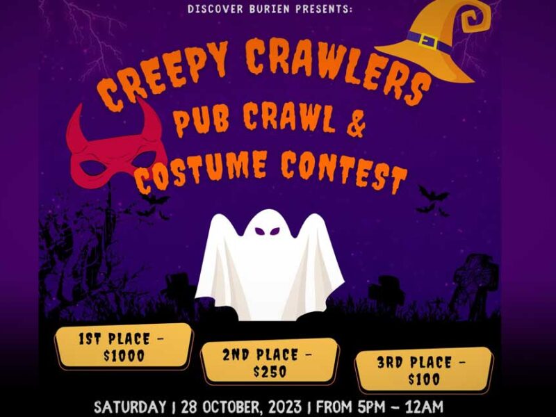 You could win $1,000 in Discover Burien’s Creepy Crawlers Pub Crawl & Costume Contest on Saturday night, Oct. 28