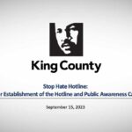 King County report outlines next steps against hate and bias with implementation of new 'Stop Hate Hotline'