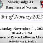 REMINDER: Enjoy Norwegian heritage with a 'Bit of Norway' this Saturday, Nov. 11 at Prince of Peace Lutheran Church