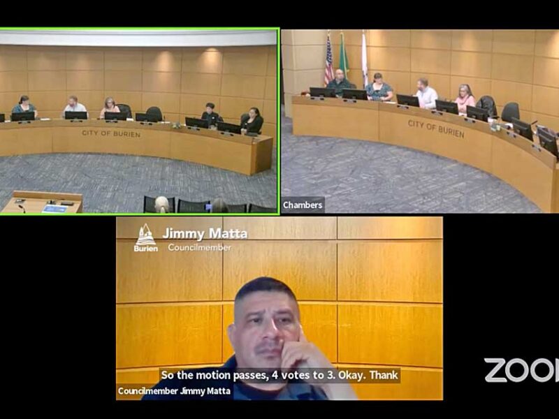 At last-minute Special Meeting, Burien City Council approves motion to accept King County’s $1 million offer for homeless encampment