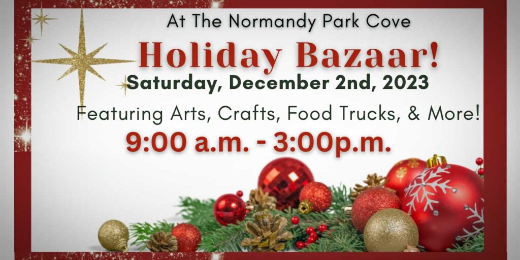 Normandy Park Community Club Bazaar returns Saturday, Dec. 2