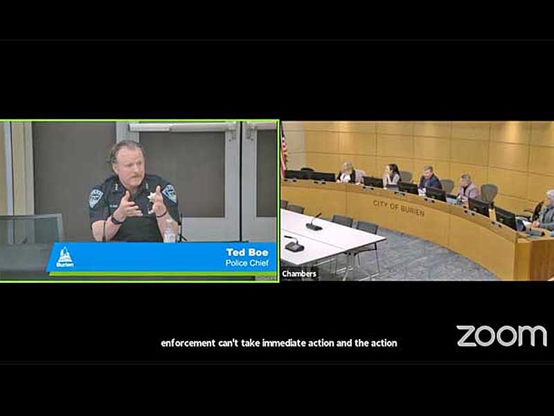 Burien Police Chief Ted Boe’s Public Safety presentation sparks discussion at Monday night’s Burien City Council Meeting