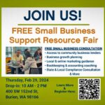 REMINDER: Free Small Business Support Resource Fair will be this Thursday, Feb. 29