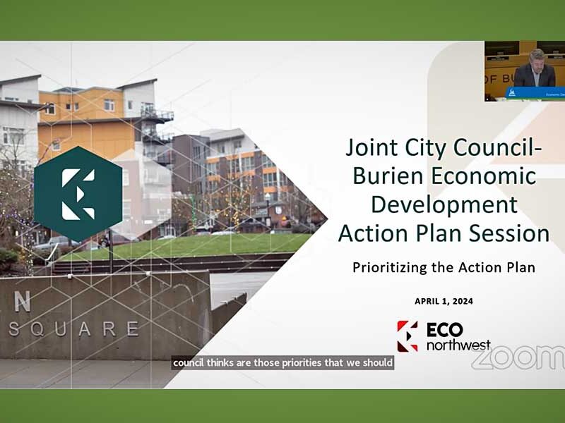 Burien City Council & BEDP discuss city’s Economic Development Plan at joint meeting