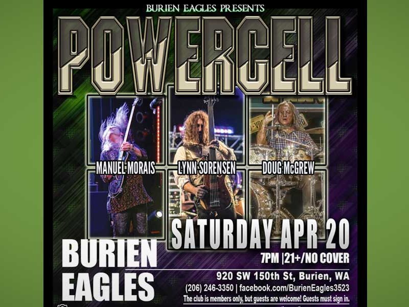Rock out with ‘Powercell’ at Burien Eagles this Saturday night, April 20