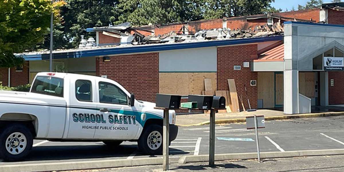 Possible arson burns former Southern Heights Elementary School in