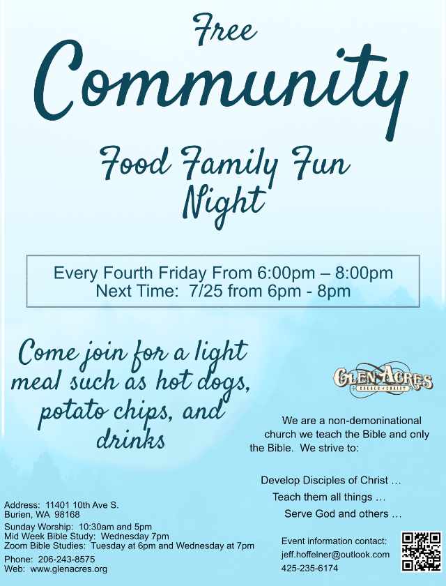 Community Dinner Poster