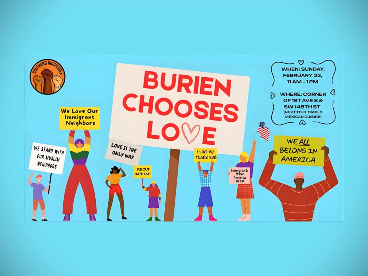 Southend Indivisible to hold rally in Burien this Sunday, Feb. 22