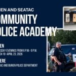 Burien and SeaTac Police's Community Police Academy starts Mar. 19; applications due Mar. 6