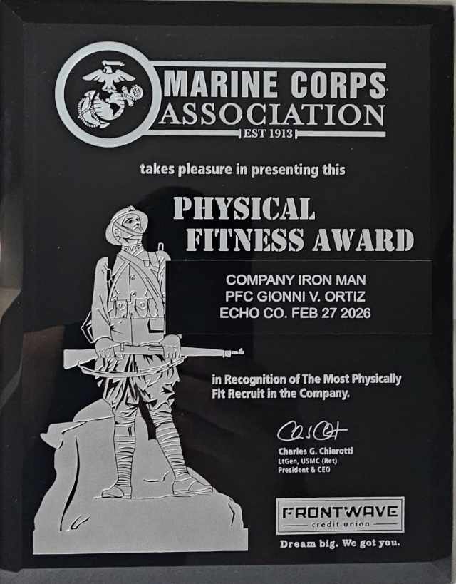 Gionni V. Ortiz FitnessAward