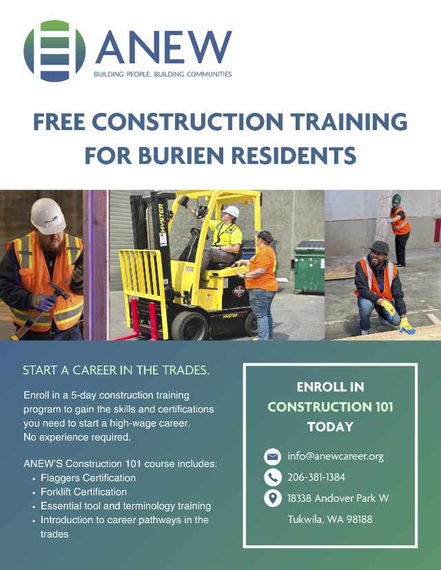 ANEW Construction 101 Burien Flyer 640