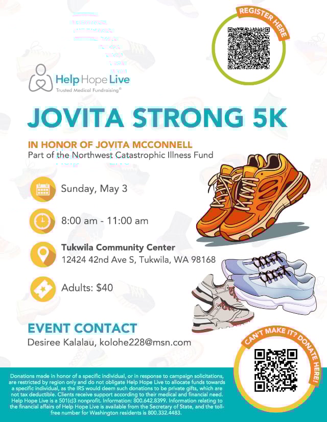 Jovita Strong 5K Event Flyer 640