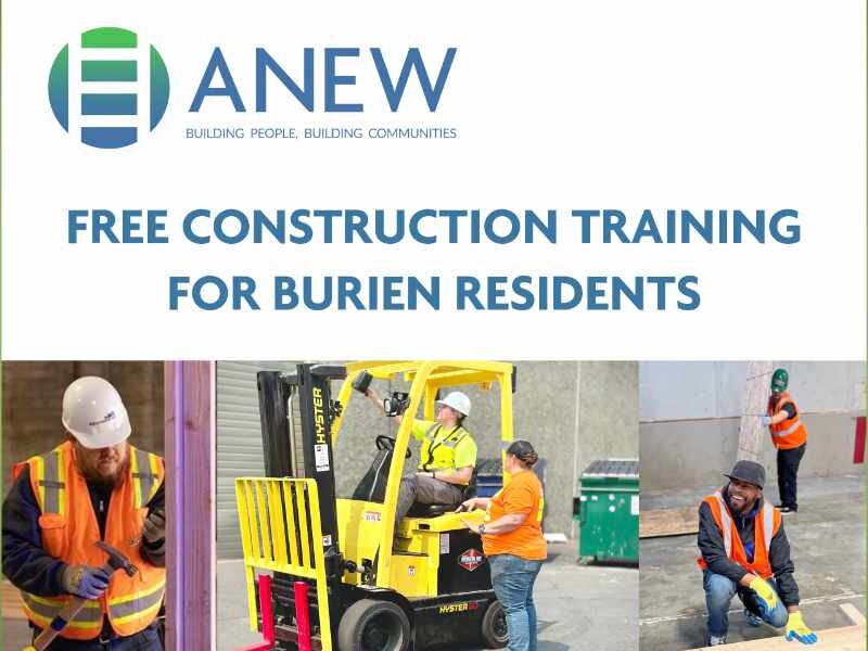 Local nonprofit ANEW offering free Construction 101 training to Burien residents this June