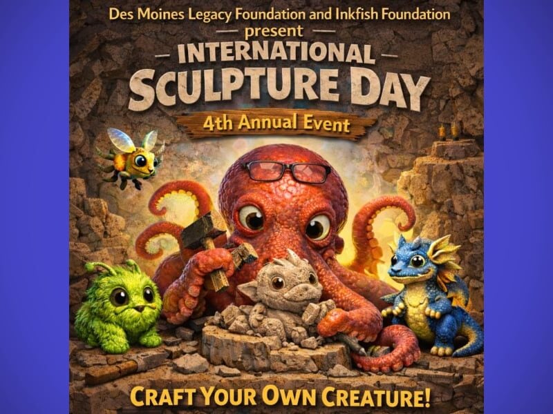Free International Sculpture Day event set for Saturday, April 25 in Des Moines
