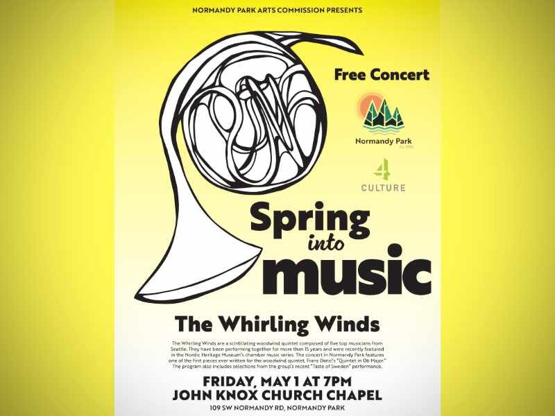 Normandy Park to host free Whirling Winds concert this Friday night, May 1