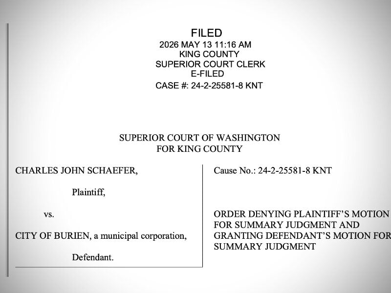 Judge rules in favor of City of Burien in public records lawsuit over city manager evaluation