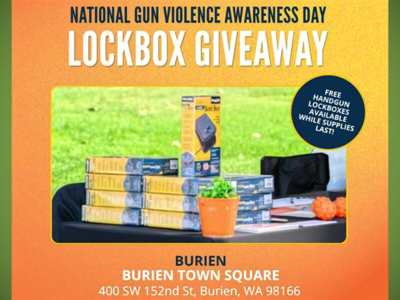 Burien handgun lockbox giveaway scheduled for June 5 at Town Square Park