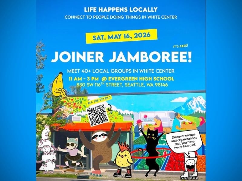 Discover local clubs and activities at White Center Joiner Jamboree on Saturday, May 16