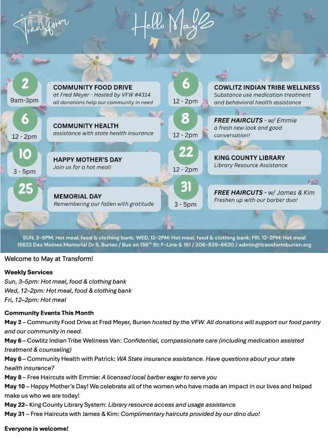TB May Events Flyer 2026 640
