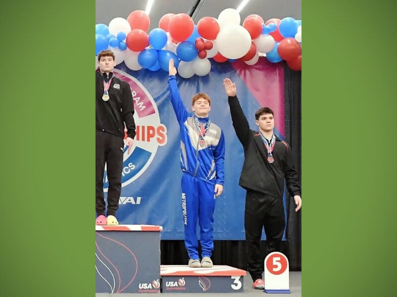 Burien gymnast Aden Haury places third all-around at national competition