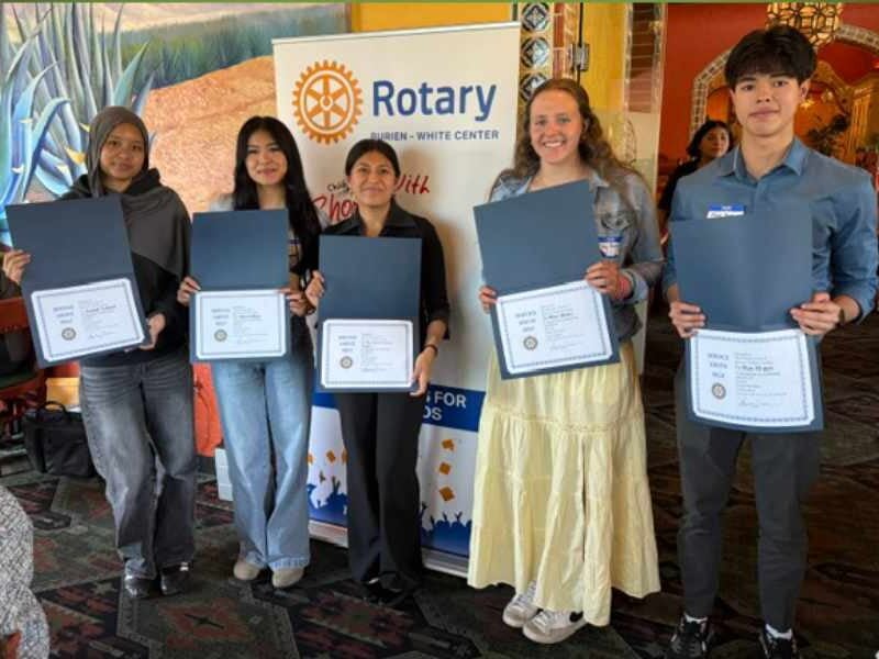 Rotary Club of Burien and White Center honors final ‘Students of the Month’ for school year