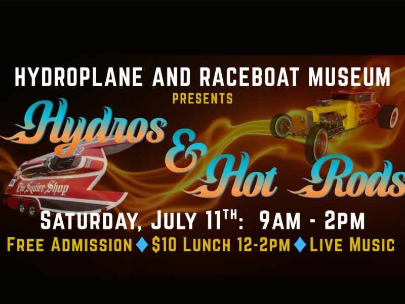 Enjoy vintage cars and historic hydroplanes at free ‘Hydros & Hot Rods’ event on Saturday, July 11