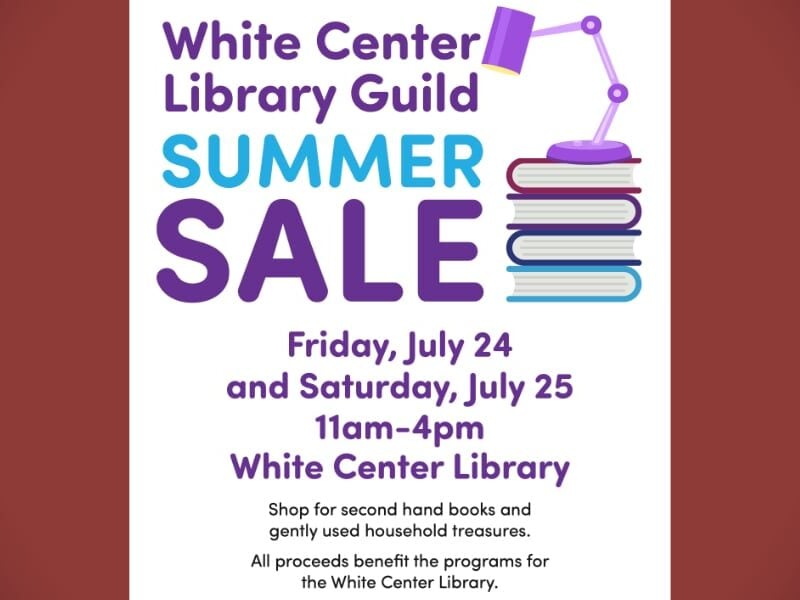 White Center Library Guild’s annual Summer Sale set for July 24 and 25