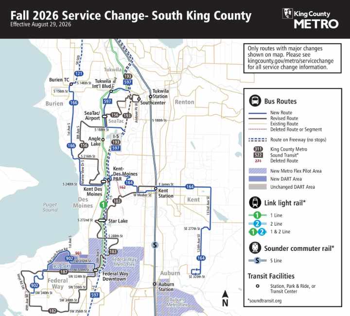 fall service change 2026 south king county burien 720