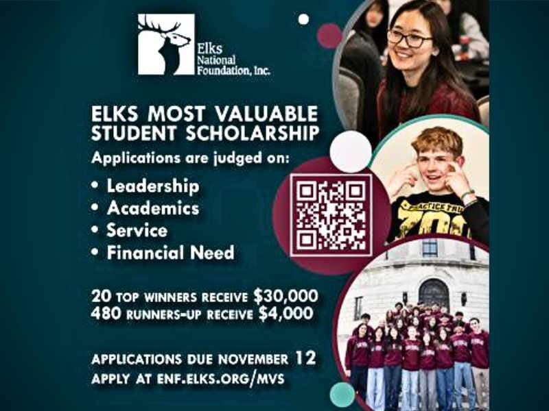 Burien Elks invite high school seniors to apply for national scholarships