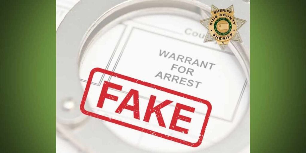SCAM ALERT: King County Sheriff’s Office warns of scam calls claiming arrest warrants