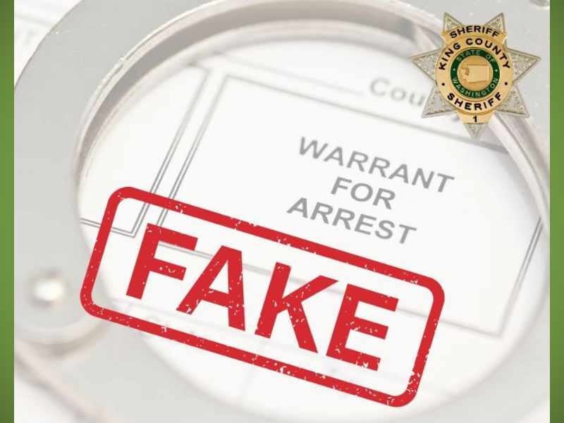 SCAM ALERT: King County Sheriff’s Office warns of scam calls claiming arrest warrants