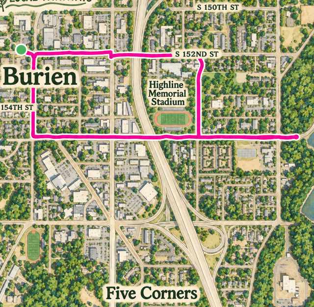 WNT Town Square to Miller Creek Map 640